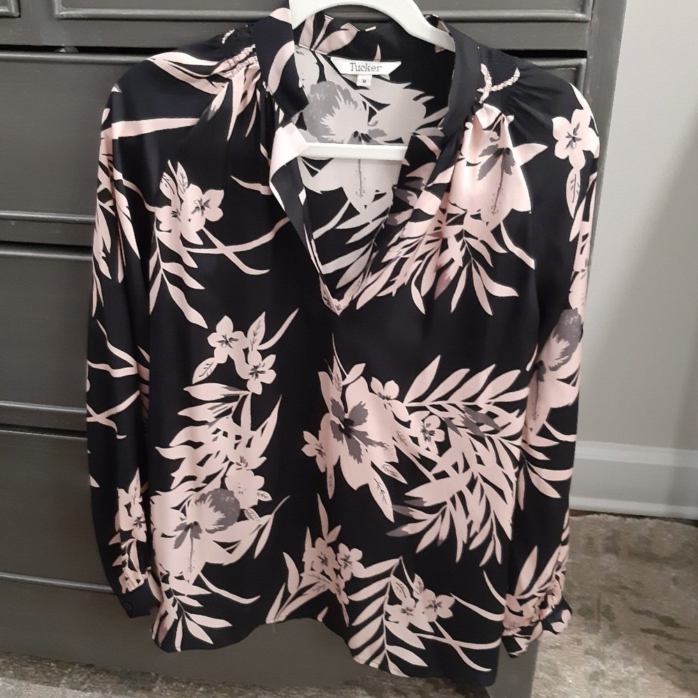 Tucker silk blouse